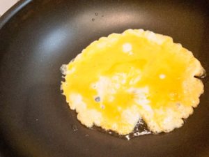 ラードで炒り卵