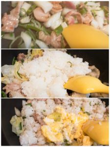 炒飯は具材同士が似ていても、炒めてしまうと…