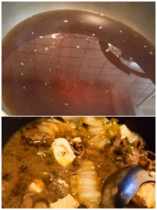 お出汁をベースにすき焼きの割り下
