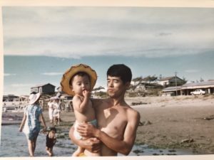 昭和40年代の象潟海水浴場　園食堂店主
