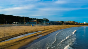 2017年夏 ドローンで空撮した象潟海水浴場遠景